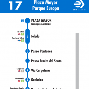 Horario de ida Línea 17 Autobuses EMT