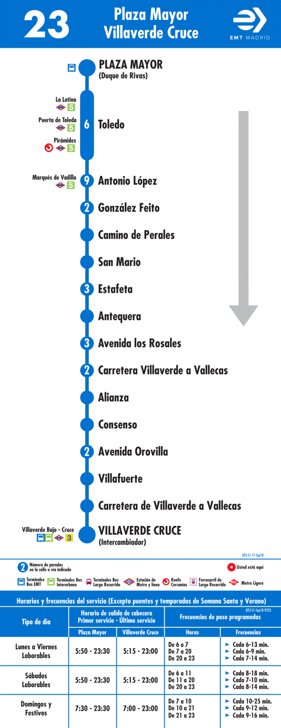 Horario de ida