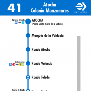 Horario de ida Línea 41 Autobuses EMT