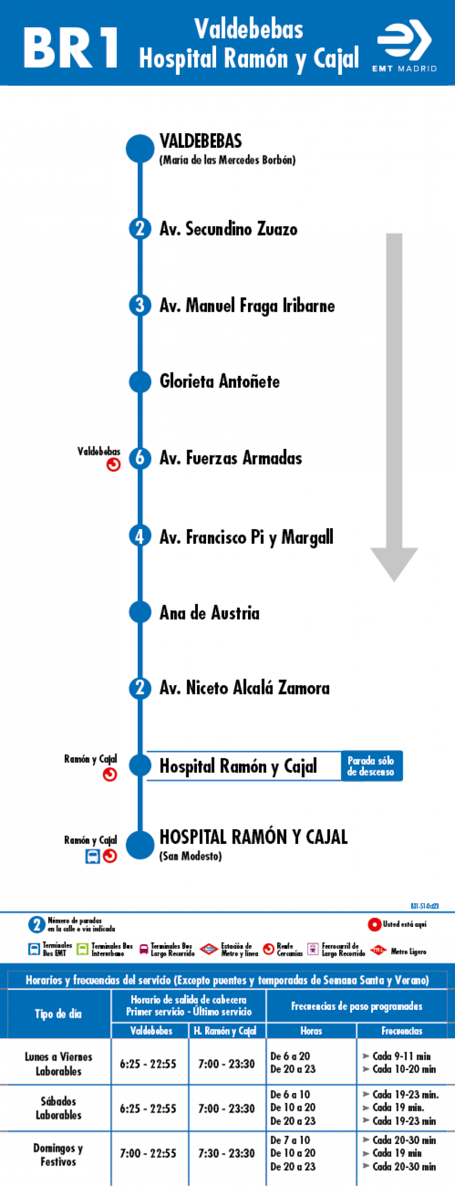 Horario de ida