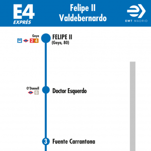 Horarios de autobús E4 Avenida de Felipe II Valdebernardo