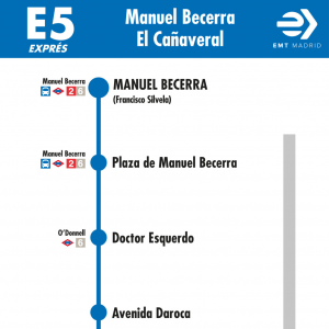 Horario de ida Línea E5 Autobuses EMT