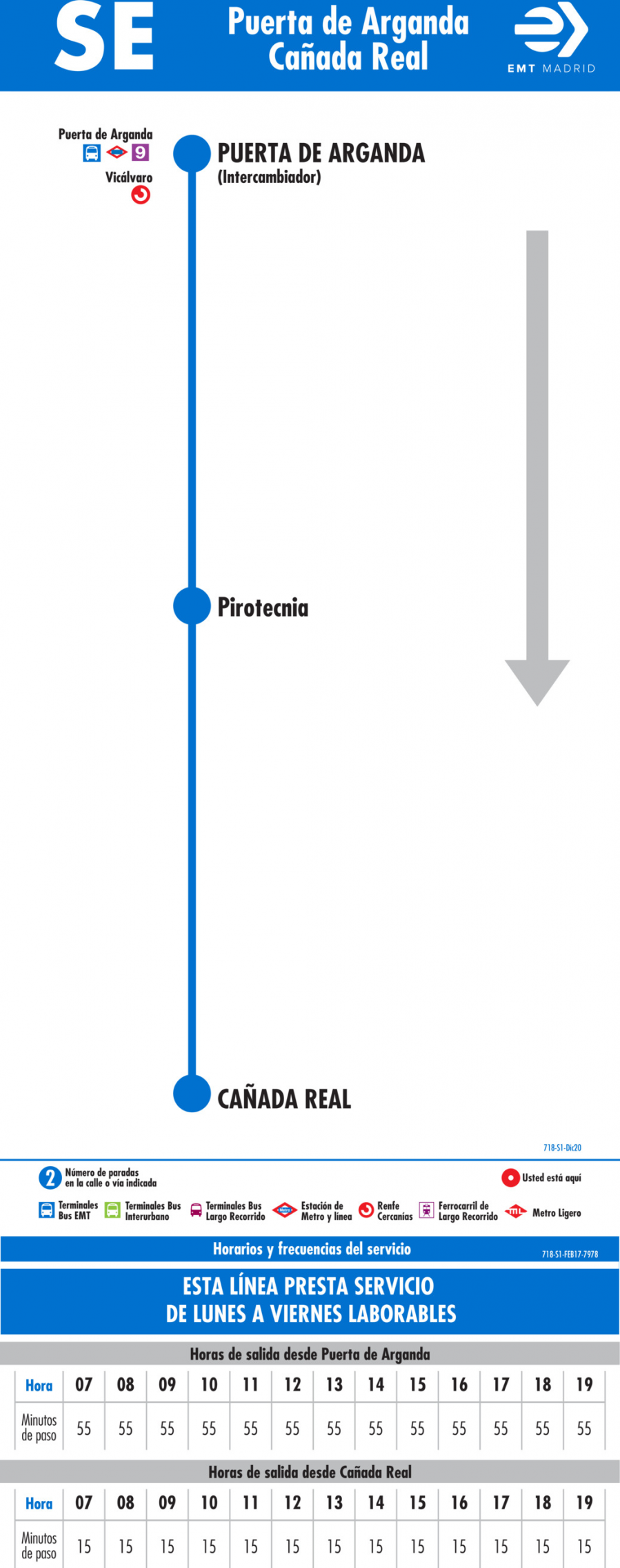 Horario de ida