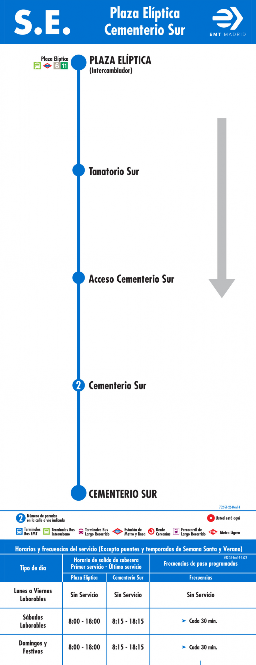 Horario de ida