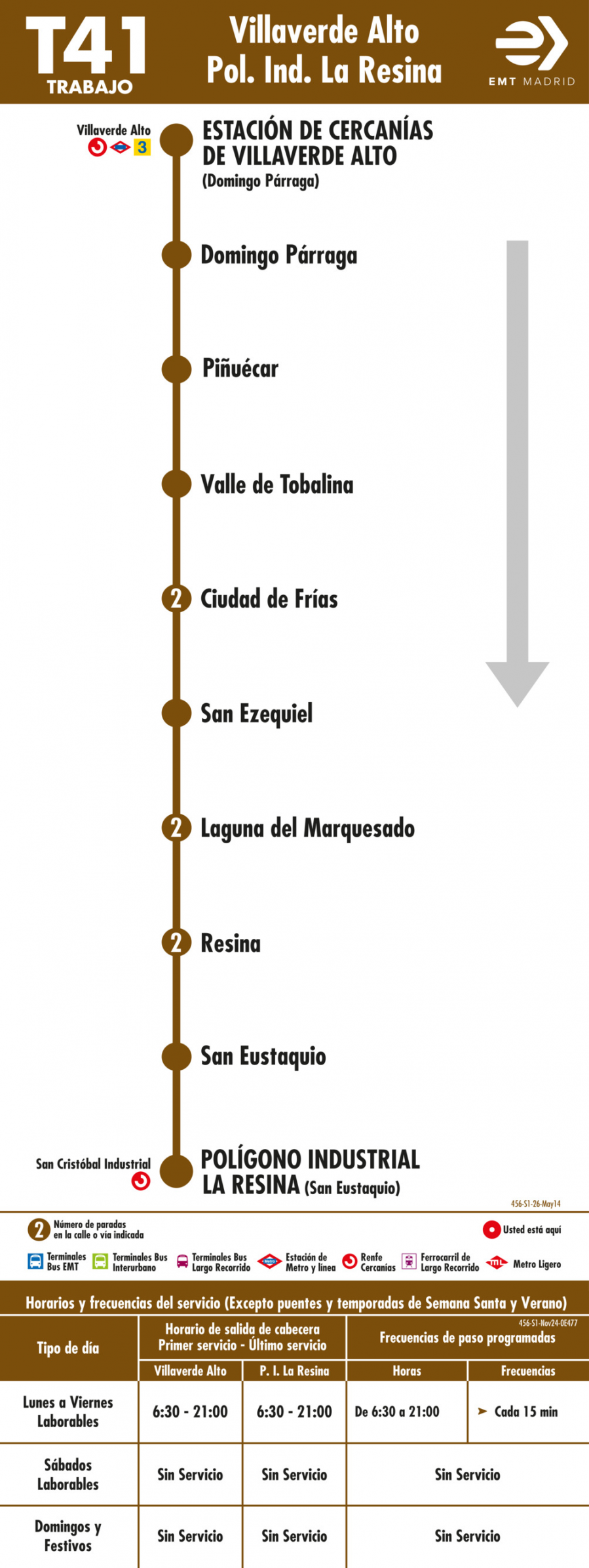 Horario de ida