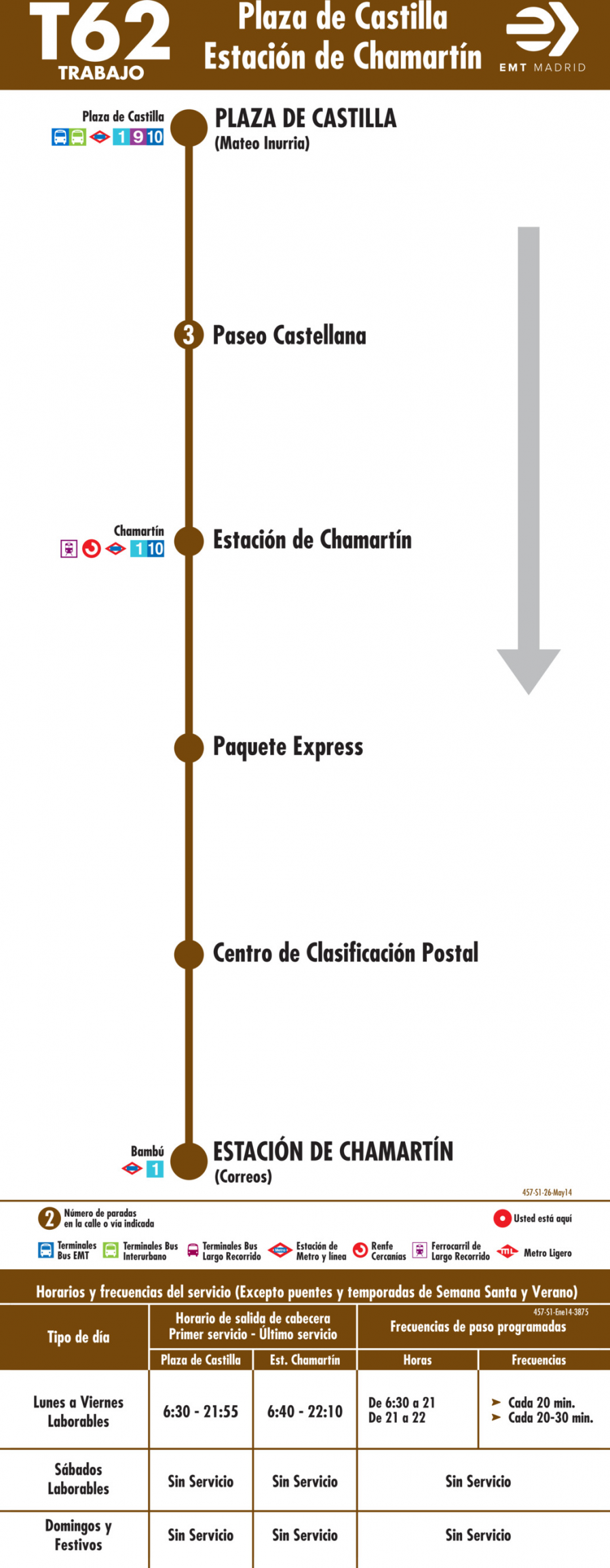 Horario de ida