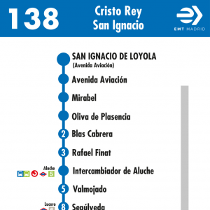 Horario de vuelta Línea 138 Autobuses EMT