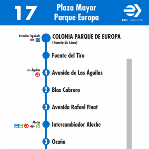 Horario de vuelta Línea 17 Autobuses EMT