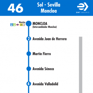Horario de vuelta Línea 46 Autobuses EMT