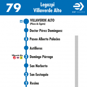 Horario de vuelta Línea 79 Autobuses EMT