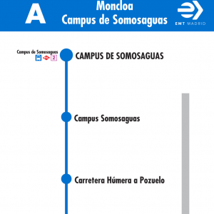 Horario de vuelta Línea A Autobuses EMT