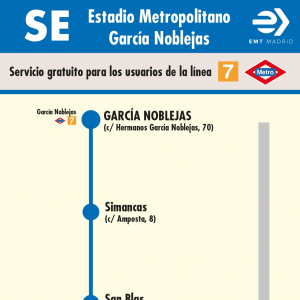 Horario de vuelta Línea SE 865 Autobuses EMT