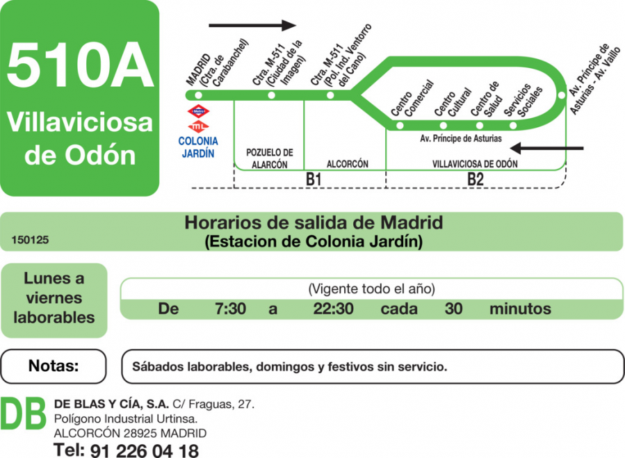 Horario de ida