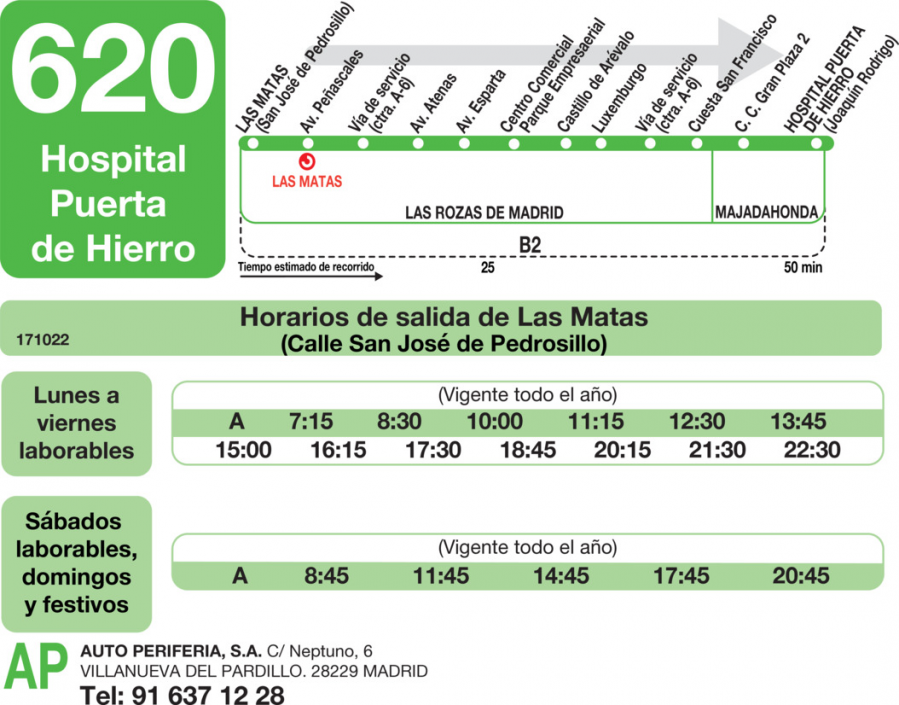 Horario de ida