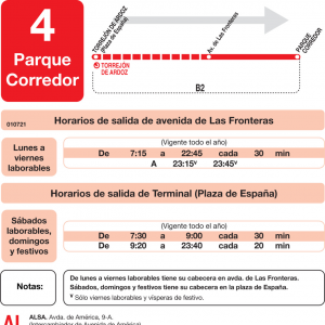 Horario de ida Línea L-4 Torrejón de Ardoz Autobuses Urbanos