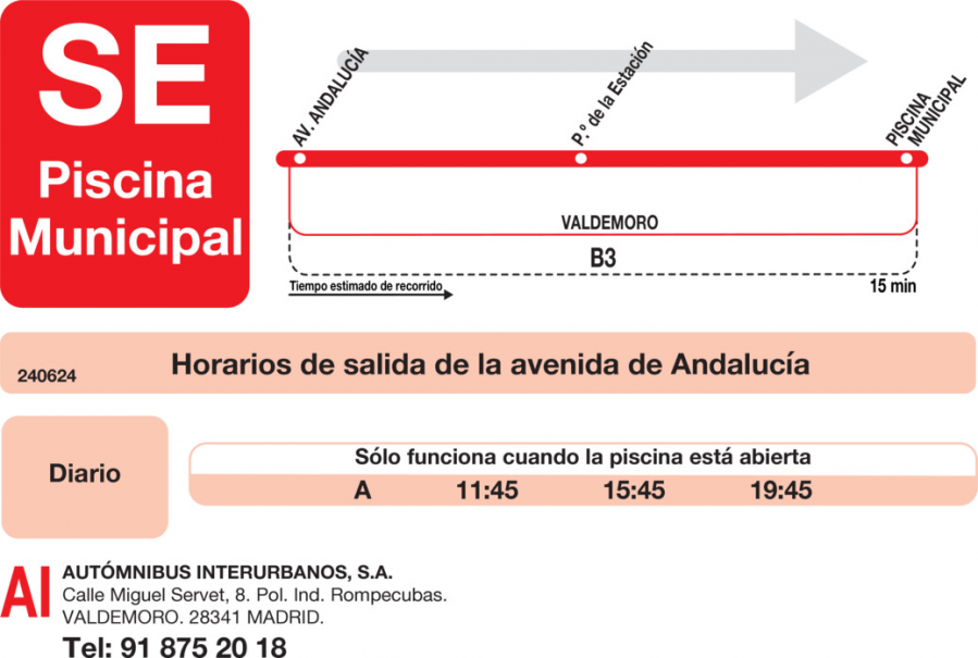 Horario de ida